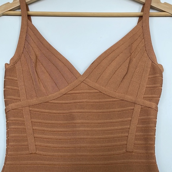 Herve Leger Signature Bandage "Scarlett" Sleeveless Dress - Tamarind - Picture 6 of 12
